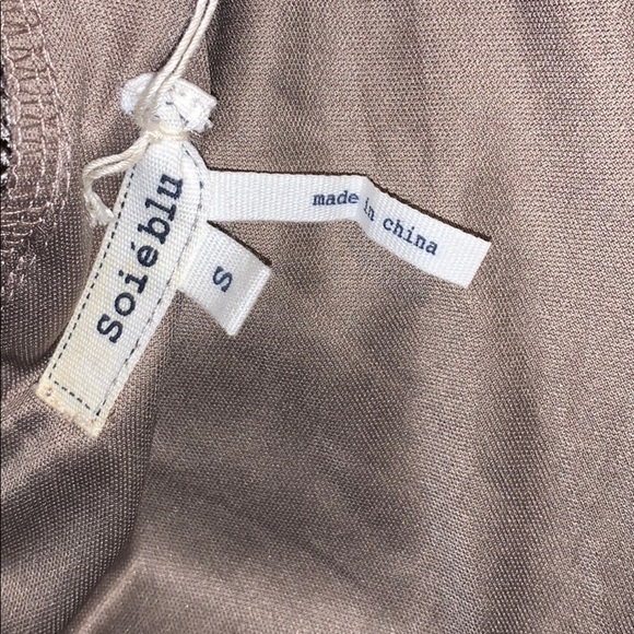 Soiéblu Mocha Burnout Damask Fit & Flare Dress - Picture 9 of 10